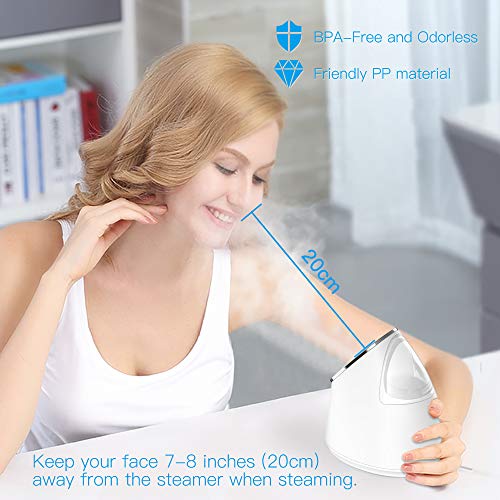 image for Duomishu Facial Steamer - 100ml Nano Ionic Warm Mist Face Spa Humidifi
