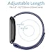 Fitbit Versa Bands, Shangpule Replacement Woven Nylon Sport Watch Band Breathable Bracelet Strap Hook and Loop Fastener Adjustable Closure Wristbands for Fitbit Versa Smart Watch (Blue)