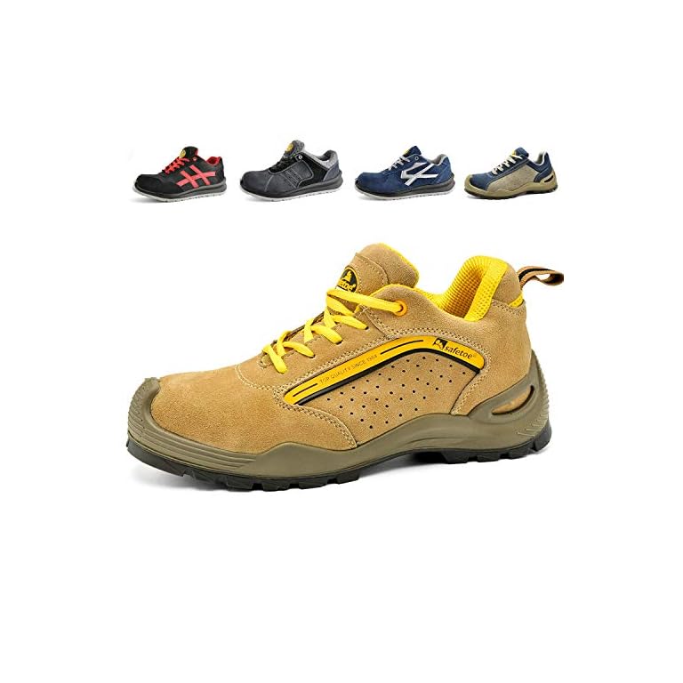SAFEYEAR Breathable Leather Safety Shoes [CE Certified] 7296