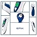 Temporal Medical Thermometer for Adult and Baby, FDA Approved; Ear and Forehead Functions
