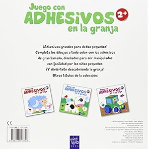 Juego con adhesivos en la granja +2. Gallina