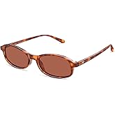VANLINKER Retro Polarized Rectangle Sunglasses Womens Trendy 90s Small Square Sunnies Vintage Narrow Thin Frame VL9855