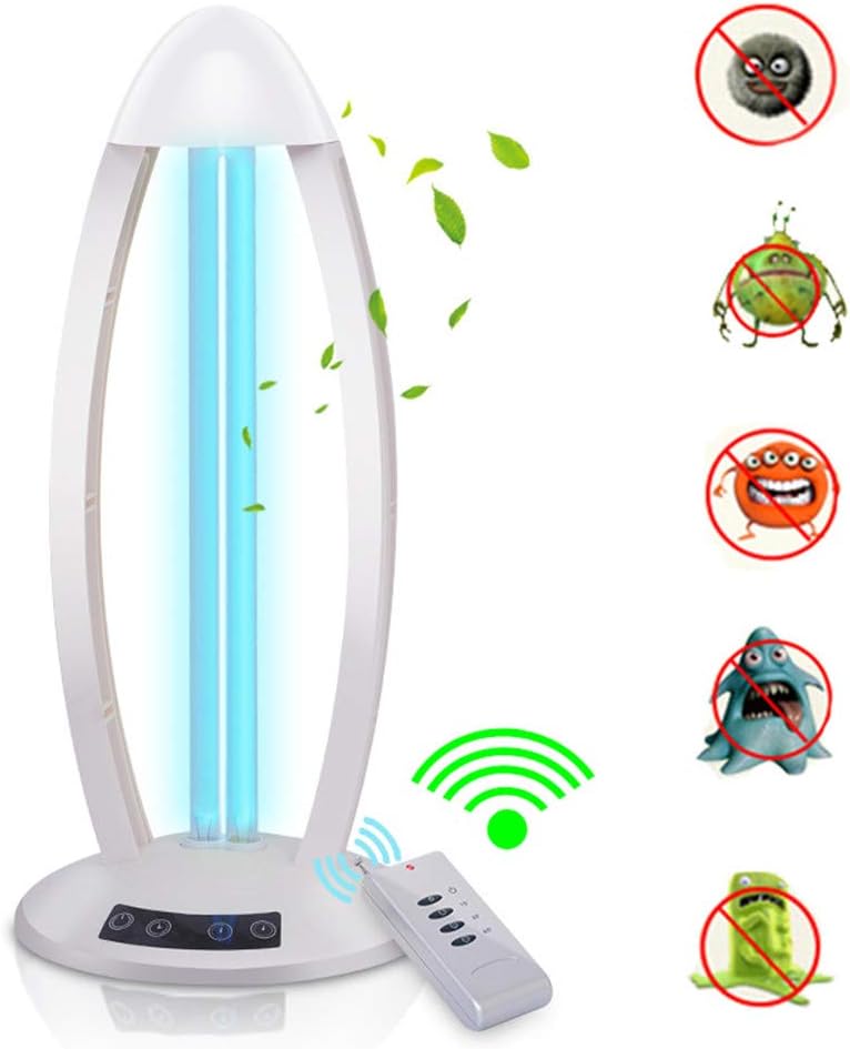 CHUDAN UV Disinfection Lamp, 36W Ozone UV Efficient Sterilization with Control Timer, 99% Antibacterial Rate and Clean The Air Used for Eliminate Bacteria and Viruses