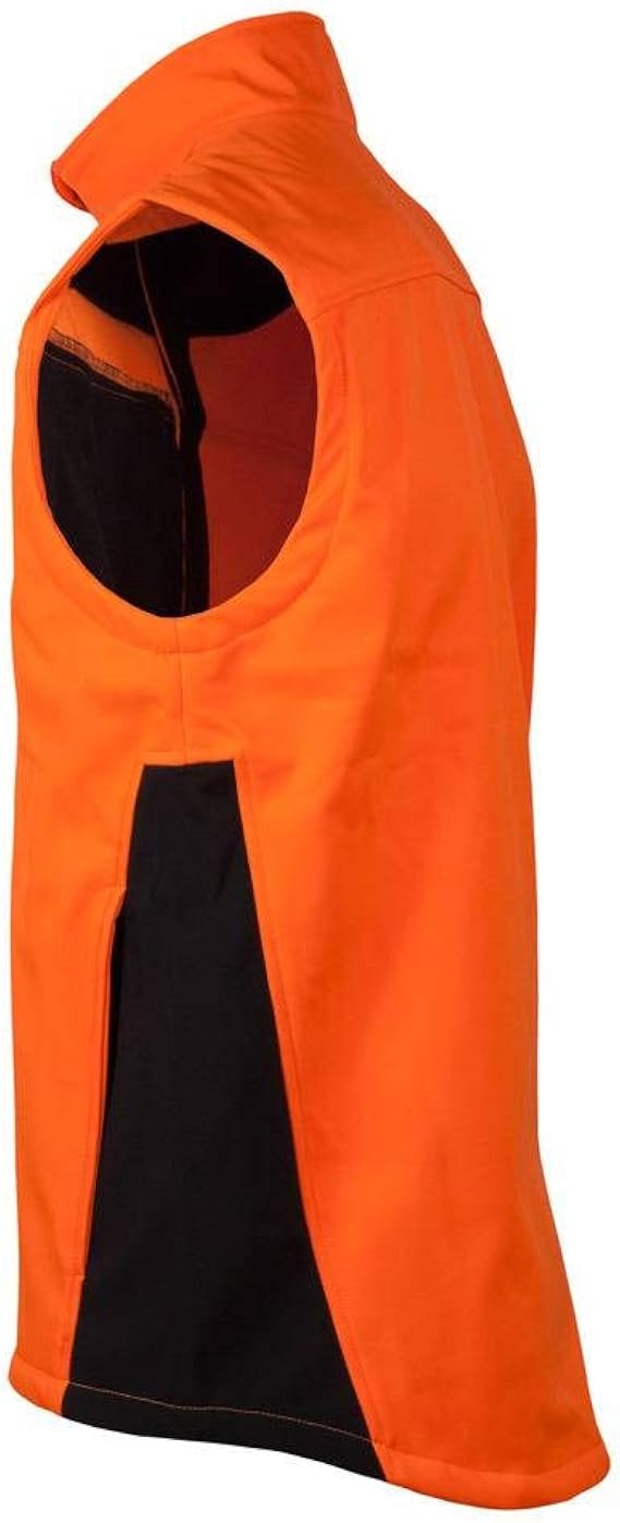 blaze orange softshell vest