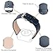 for Apple Watch Band38mm Series 1 Series 2 Series 3,TOROTOP Luxury Navy Genuine Leather Watch Band Strap Replacement Wrist Band with Adapter Clasp for 38mm Apple Watch(38mm-Navy)