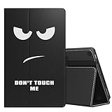 MoKo Case for All-New Amazon Fire HD 10 Tablet (7th Generation, 2017 Release) - Slim Folding Stand Cover with Auto Wake / Sleep for Fire HD 10.1 Inch Tablet, Don't Touch Me