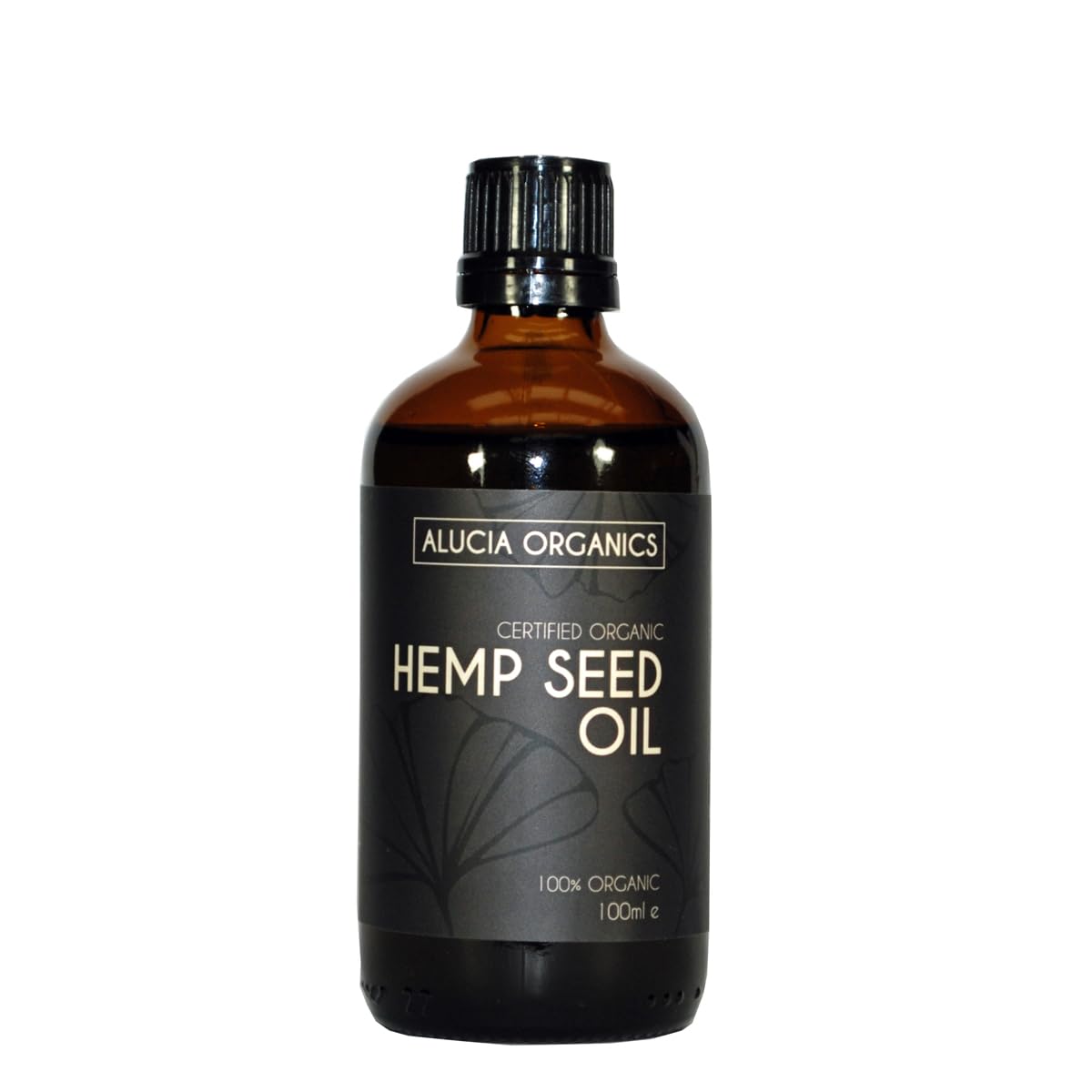 Alucia Organics Certified Organic Hemp Seed Oil 100ml - Pure, Natural, Cold Pressed, Certified Organic, Vegan, Cruelty Free, for Skin, Face, Body, Massage