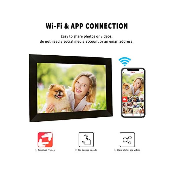 AEEZO WiFi Digital Picture Frame, IPS Touch Screen Smart Cloud Photo