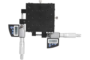 WALFRONT 100x100mm XY Micrometer Micrometer Stage SEMXY100-AS Digital Displayed Cross Roller Type Linear Stage Platform, 0.002mm