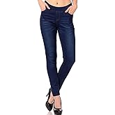 Jvini Women's Ripped Destroyed Skinny Jeans & Jeggings Pull-On Elastic Waist Stretch Denim Pants Regular-Plus Size