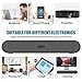 LENRUE PC Soundbar Stereo Bluetooth Sound Bar with Mic AUX/RCA FM Function, USB, Micro SD Card Support for Projector, Tablet, PC, Desktop, Smartphone, TV(No Remote)