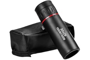 30x25 Mini Monocular Pocket Monocular Handheld Telescope with Carrying Bag for Hiking Camping Wildlife Observation Moon Sport