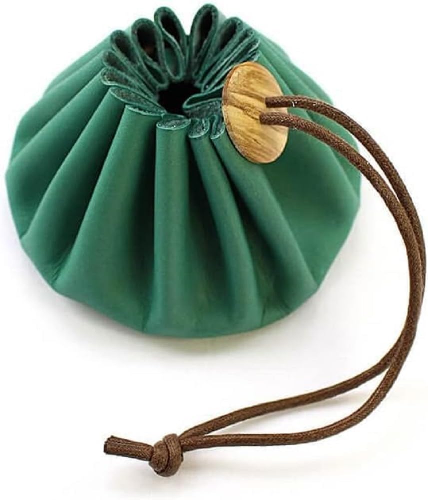 Cohana - Green Himeji Leather Pouch - 1 Piece