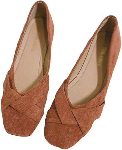 Amazon Pirn ぺたんこ パンプス レディース 靴 エレガント フラットシューズ ローヒール 歩きやすい プレーンパンプス スリッポン 黒 スエード調 カジュアルシューズ バレエシューズ 柔らかい おしゃれ フォーマル 可愛い 散歩 歩きやすい パンプス