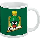 Looney Tunes Marvin Disintegrate Ceramic Coffee Mug, Novelty Gift Mugs for Coffee, Tea and Hot Drinks, 11oz, White