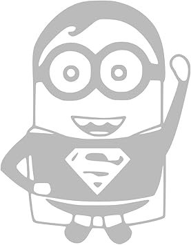 Amazon Co Jp ミニオン スーパーマン ステッカー デカール 5 X4 スポーツ アウトドア