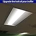 LED 2x4 Volumetric Troffer - 42W White Frame Retrofit, Dimmable, 4000K (Cool White), 5400 Lumen, DLC Qualified and ETL Listed