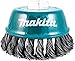 Makita 1 Piece - 4 Inch Knotted Wire Cup Brush for Grinders - Heavy-Duty Conditioning for Metal - 4