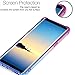 BAISRKE Galaxy Note 8 Case, Shock-Absorption TPU Soft Edge Bumper Anti-Scratch Rigid Slim Protective Cases Hard Plastic Back Cover for Samsung Galaxy Note 8 - Blue Purple Gradient