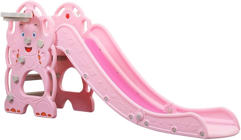 pink garden slides