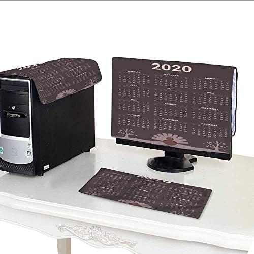 Computer Dust Solutions Calendar with Thanksgiving Theme Vector 32" Monitor