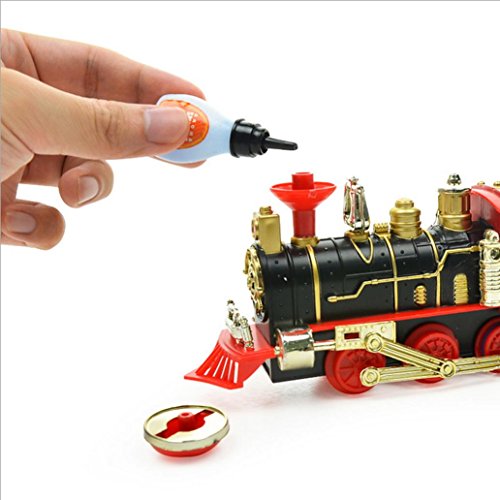 Aurorax Kids Toy - Remote Control Conveyance Car Electric Steam Smoke RC Train Set Model Toy Gift Toy Educational Toy Toddler Infant Intelligence Toys Boys Girls Best Gift (A)