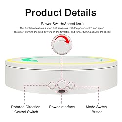 ComXim Rotating Display Stand with Type-C, 360