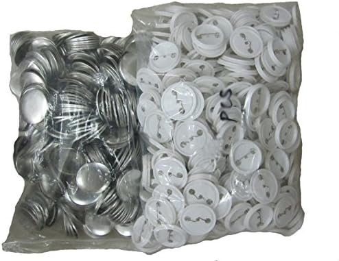 1" 25mm 1000 Sets ABS Bottom Badge Button Parts for 25mm Button Maker DIY