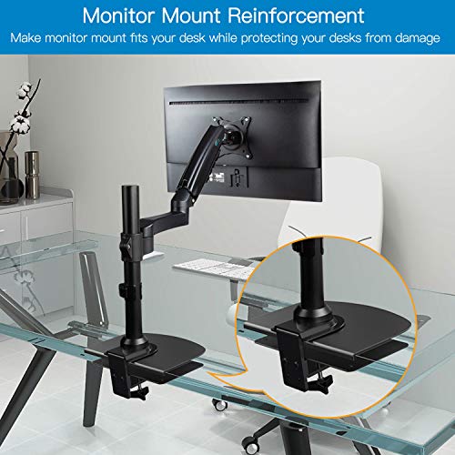 HUANUO Steel Monitor Mount Reinforcement Plate for Thin, Glass and