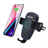 Wireless Car Charger for iPhone X/ 8 / 8 Plus, and Other Qi-Enabled Devices ,Provides Fast-Charging for Samsung Galaxy Note 8 /S8/ S8+/ S7 / S7 edge / S6 edge+/Note 5-Black
