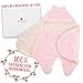 Receiving Blanket Wrap Swaddle-For Newborn Baby Nursery -Perfect Baby Shower Gift For Baby Boys-Super Soft -100% Plush Coral Fleece Double Layered Fabric - Pink Stars- With Gift Box (Pink) …