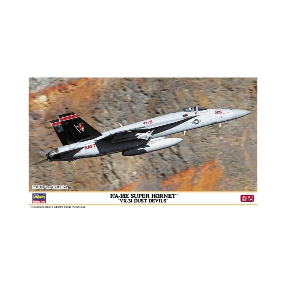 Hasegawa 02424 1/72 US Navy F/A-18E Super Hornet VX-31 Dust Devils Plastic Model
