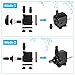 PetOde 400 GPH (1500/H, 25W, 115V) Submersible Water Pump Ultra Quiet Sump Pumps for Pond, Aquarium, Fish Tank Fountain, Hydroponics Statuary Water Pumps with 8.2ft Power Cord