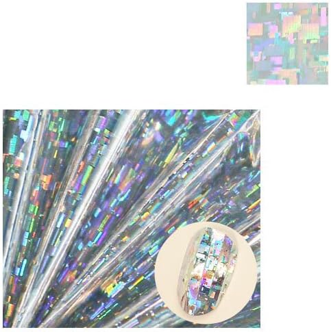 NAILSKETCH One Touch Pre-Cut Foil Films 2mm Nail Art Hologram (100 Strip Count) Made in Korea (#7 Holographic)