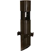 TayMac Outdoor Comforts ParkPost 13-in. 1-Gang Bronze Weatherproof in-use Power Post Enclosure PP55Z, Outdoor Power Stake for