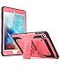 iPad Mini 4 Case, Heave Duty i-Blason Apple iPad Mini 4 2015 Armorbox Dual Layer Hybrid Full-Body Protective Kickstand Case with Front Cover and Built-in Screen Protector/Bumpers (Pink)