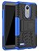 Yiakeng LG K30 Case, LG Premier Pro LTE Case,LG K10 Alpha,LG K10 2018 Case, Dual Layer Shockproof Wallet Slim Protective with Kickstand Hard Phone Cover for LG K30 (Blue)