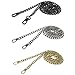 Coolcoco Luxury Fashion 43 Inches DIY Metal Shoulder Cross Body Bag Handbag Purse Replacement Chain Strap Set with Buckles (Gold Silver Black/Set)