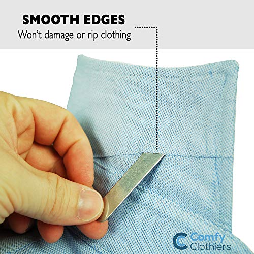image for Comfy Clothiers 40-Pack Metal Collar Stays for Shirt Collars - Multipl