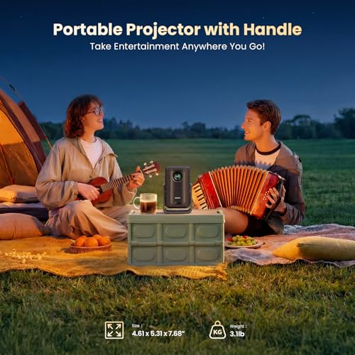 Short Throw Projector 4K Compatible with Netflix,1200ANSI Ceiling Projector Portable for Bedroom/Outdoor Auto focus 6D Keystone Dolby Smart Home Projector with WiFi and Bluetooth 200''