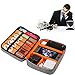 Electronics Organizer, Vivefox Double Layer Travel Cable Organizer Electronic Accessories Storage Bag for Cables, E-Book Kindle, Earphone Flash Hard Drive, 12-inch MacBook, iPad -(Gray)