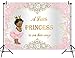 Mocsicka Royal Princess Baby Shower Backdrop Pink Silver Diamond Baby Shower Background 7x5ft Vinyl Girl's Baby Shower Party Banner Decoration Supplies