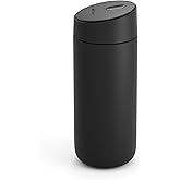 Fellow 16 oz Carter Slide Travel Mug – One-Handed Slide Lid, Vacuum Insulated Stainless Steel Tumbler with Ceramic Interior for Hot and Cold Drinks, Leak-Proof and Dishwasher Safe, Matte Black