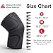 Knee Compression Sleeve for Knee Pain - Men Women Sports Knee Support Brace for Running, Hiking, Weightlifting, Workout (Large, Black - Grey)