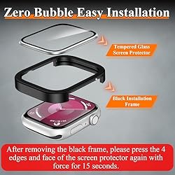 YMHML 2 Pack for Apple Watch Screen Protector 41mm