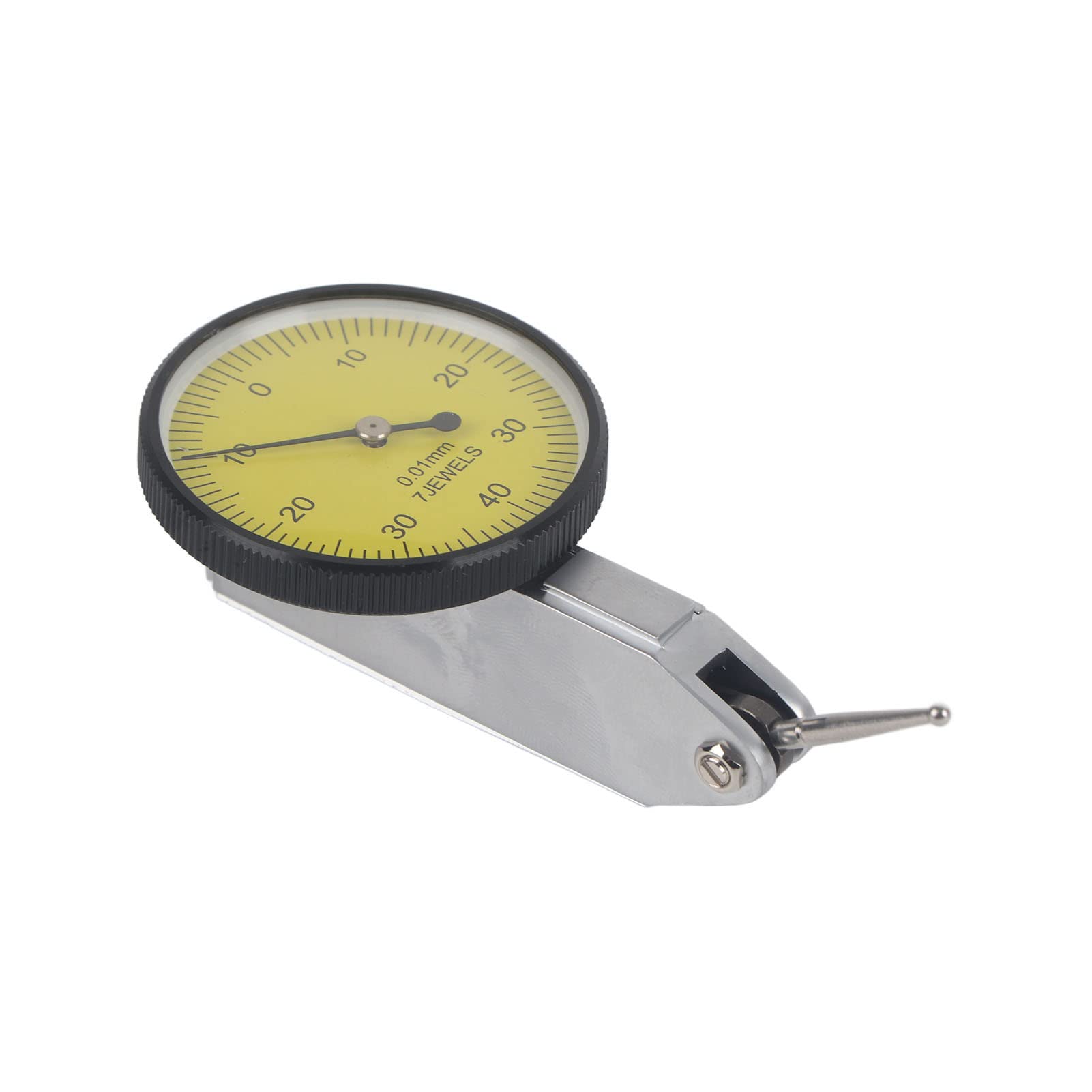 Round Lever Dial Test Indicator, Test & Measurement Dimensional Measurement Accuracy Measurement Instrument Kit Dial Bore Gauge 0~0.8mm/0.03"