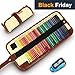 Colored Pencils, COVACURE Premier Color Pencil Set With 36 Colouring Pencils,Sharpener and Canvas Pencil Bag for Kids and Adult Coloring Book,Ideal for Christmas Gifts