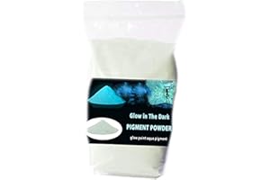PROCART Glow in The Dark Pigment,Phosphorescent Glow Powder,3.52 Ounce (100 g),Water Based (Green) (Aqua-Turquoise)