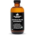 The Goodbye Company Black Castor Oil for Hair Growth – Organic, Cold-Pressed & Unrefined 100% Pure & Hexane-Free - Glass Bottle (450mL) Nourishing Oil for Eyebrow, Eyelash & Stronger Hair (16.9 oz)