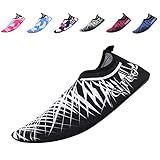 CIOR Men Women and Kids Water Shoes Barefoot Skin Shoes Anti-Slip For Beach Pool Surf Swim Exercise Sneaker,CT1605White34.35